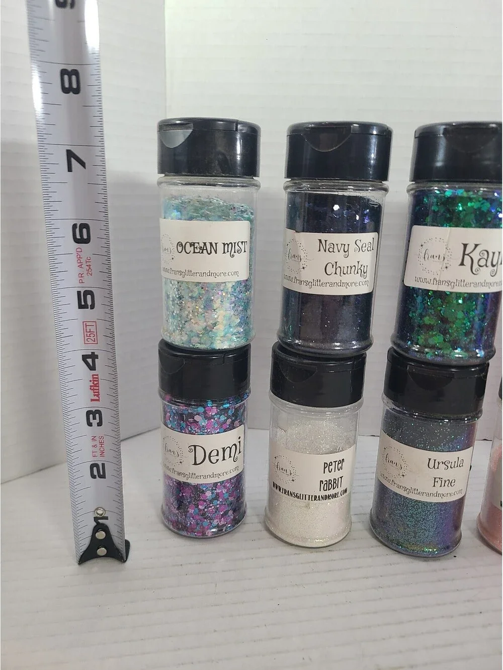Fran's Lot of 12 High Quality Craft Glitters for Tumblers, Nails, Resin Art